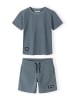 Minoti 2-tlg T-Shirt & Shorts 29SET250 in rauchblau