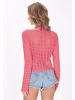 IZIA Women Sweater in coral