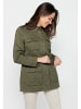 KOROSHI KURZER BAUMWOLLPARKA in khaki