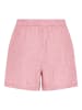 Pieces Shorts aus Leinengemisch in Pink Lemonade