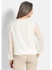 GOLDNER Elegante Bluse aus Chiffon in cremeweiß