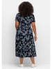 sheego by Joe Browns Jerseykleid in dunkelblau gemustert