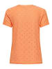 JACQUELINE de YONG Shirt 2er-Set Kurzarm Rundhals T-Shirt in Schwarz-Orange