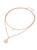 Valero Pearls Halskette Edelstahl Preciosa Süßwasser-Zuchtperle in roségold