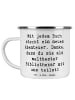 Mr. & Mrs. Panda Teetasse Spruch Bibliothekar Abenteuer mit Spruch in Weiß