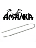 AMANKA 100 Stück Ø3,2mm Stahl Erdanker 150x30mm in Grau