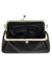 Cluty Abendtasche echt Leder in schwarz