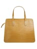 Cluty Handtasche echt Leder in gelb