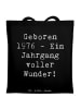 Mr. & Mrs. Panda Tasche Spruch 1976 Geburtstag mit Spruch in Schwarz