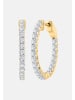 Ethische Diamanten Ohrringe aus 375 Gelbgold mit Lab Grown Diamant