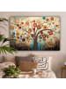 OnlyWow Leinwand Bilder Stilvoller Baum