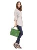 Cluty Handtasche echt Leder in grün