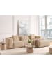 Beliani 4-tlg Ecksofa DOLVA in Beige/Schwarz