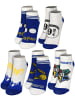 Harry Potter 5er Pack Harry Potter Socken Hogwarts Kindersocken Söckchen in blau/grau