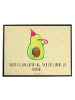 Mr. & Mrs. Panda schreibtischunterlage Avocado Feier mit Spruch in Gelb Pastell
