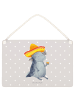 Mr. & Mrs. Panda Deko Schild Axolotl Tequila ohne Spruch in Grau Pastell