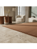 KADIMA DESIGN Teppich Kurzflor Waschbar Einfarbig LECH Microfaser OEKO-TEX in Braun