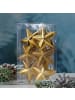 MARELIDA 6er Set Weihnachtsbaumschmuck Sterne bruchfest H: 7,5cm in gold