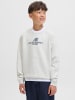 JACK & JONES Junior Sweatshirt in White Melange