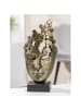 GILDE Skulptur Female Mask bronzefarben - (H) 31,5 cm