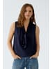 Oui Viskose Bluse in Dark Blue