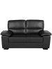 Beliani 2-Sitzer Sofa VOGAR in Schwarz/Schwarz - (W) 156 x (H) 90 x (L) 74 cm