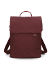 Zwei Mademoiselle.M Daypack 35 cm Laptopfach in rubin