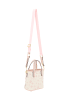myMo Women Handbag in Pink White
