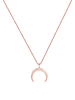 Elli Halskette 925 Sterling Silber Astro, Halbmond in Rosegold