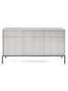 Feldmann-Wohnen Sideboard Nova Grau / Schwarz 154 / 39 / 83cm