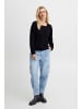 Pulz PZSARA ONeck Box Pullover Loose fit in Black Beauty