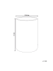 Beliani Outdoor Blumentopf EUCOMMIA in Grau - (W) 36 x (H) 51 x (L) 36 cm