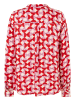 More & More Printbluse in circle print red and pink