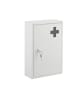 relaxdays Medizinschrank in Weiß/ Anthrazit - (B)21,5 x (H)32 x (T)8 cm
