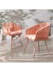 home24 Gartenstuhl NOXI 2er-Set in Flamingorosa