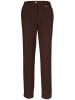 GOLDNER Bequeme Hose LOUISA COMFORT+ mit Bügelfalte in dunkeltaupe