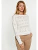 Usha Damen Pullover in Wollweiss