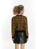 myMo ROCKS Damen Strickjacke in Schwarz Gelb