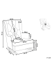Beliani Schaukelsessel TRONDHEIM in Grau/Braun - (W) 72 x (H) 97 x (L) 83 cm