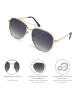 styleBREAKER Piloten Sonnenbrille in Anthrazit / Grau Verlauf