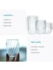Intirilife Doppelwandiges Thermo Glas 210ml Teeglas Kaffeeglas Isoliert in 2x 210ml Transparent