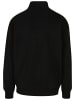 DEF DEF Half-Zip in jet black washed