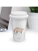 Mr. & Mrs. Panda ToGo Kaffeebecher Nasenbär ohne Spruch in Weiß