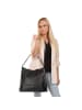 Toscanto Leder Schultertasche Toscanto Tasche schwarz ca. 40cm