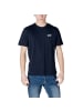EA7 Emporio Armani Blau Baumwolle T-Shirt
