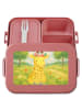 Mr. & Mrs. Panda Bentobox Giraffe Blumenkranz Design ohne Spruch in Rot Pastell
