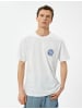 KOTON T-shirt in Weiß