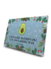 Mr. & Mrs. Panda Adventskalender Avocado Kern mit Spruch in Eisblau