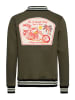 King Kerosin King Kerosin Collegejacke It's a Good Day - Take a Ride in olivgrün