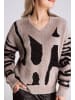 ZHRILL Sweatshirt ZHBURA BLACK/CREAM in BLACK/CREAM